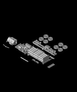 hemtt montiert thaad Mars Hobbys Spiele 3d print model - Mito3D