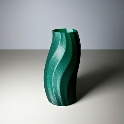 hepta vase 3d by druckhase on danke zuhause haus innere dekor heptagon spiralisieren vasemode heptavase 3dprintbunny garten synthetik gummi 3d print model - Mito3D