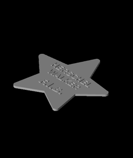 herschel walker fib badge etarts 3d print model - Mito3D
