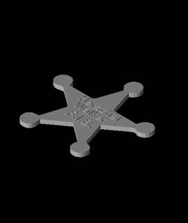 herschel walker official star badge 3d print model - Mito3D