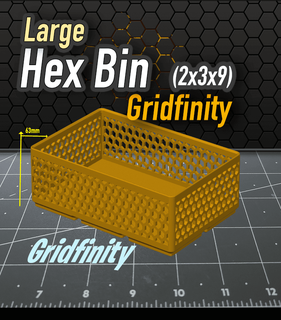 esadecimale bidone gridfinity 2x3x9 k2 Kevin 3d print model - Mito3D