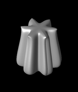 hexadécimal fleur vase singularité Accueil maison jardin 3d print model - Mito3D
