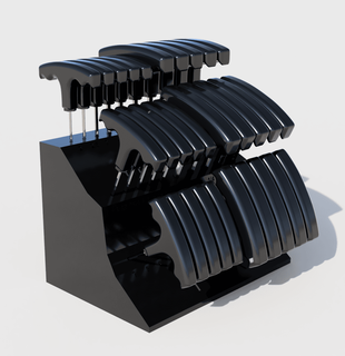 hex key holder - spekerdude 3d print model - Mito3D