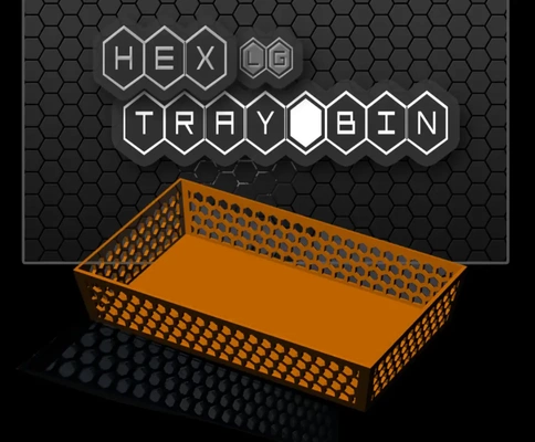 hex tray bin large - 3d by k2 kevin on thangs storage basket 3d print model - Mito3D