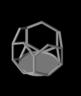 Hexagon Kerze Halter Unterstützung Remix süßer 3d print model - Mito3D