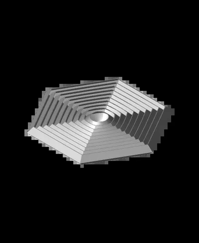 hexagon konzentrisch zappeln spielzeug folter prüfung einfach 3d by theethetree on danke 3d print model - Mito3D