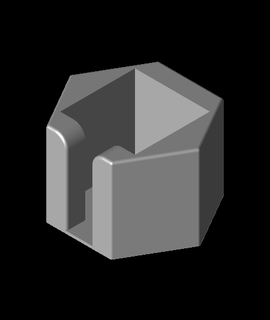hexagon memo paper cube 90x90mm sheet Home & Garden 3d print model - Mito3D