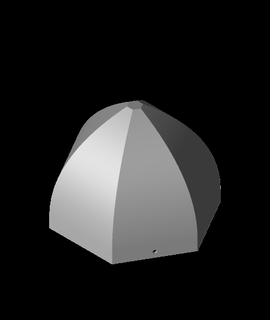 hexagonal Sediada pirâmide suspensão plantador 3d print model - Mito3D