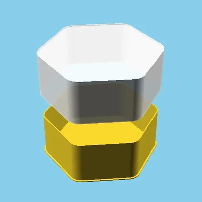 hexagonal nestable box v1 - 3d by ppac on thangs 3d print model - Mito3D