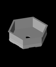 hexagonal Panela v1stl 3d modelo Noé 3d print model - Mito3D