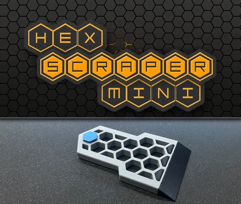 hexscraper mini w replaceable blade - 3d by k2 kevin on thangs scraper small bed tool 3d print model - Mito3D