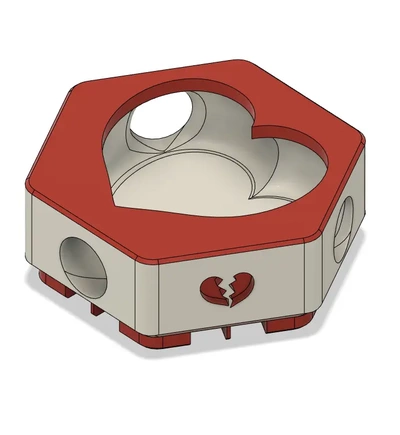 hextraction - love trap heart tile 3d by bittorrent on thangs 3d print model - Mito3D