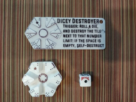 hextraction dicey destroyer custom tile - 3d by johnlattanzio98 on thangs 3d print model - Mito3D