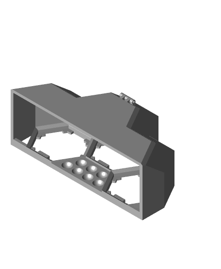 altıgen çekme fayans Kulp destek mk2 kübik inek 3D print model - Mito3D