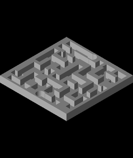 hidden maze 3d model dwinhold thangs 3d print model - Mito3D