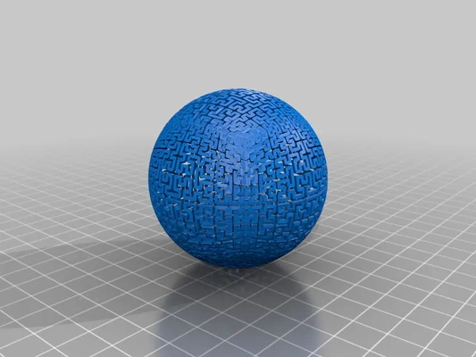 hilbert-curve ball - 3d by syzguru11 on thangs 3d print model - Mito3D