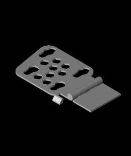 charnière impasses framboise tactile 3d modèle 3d print model - Mito3D