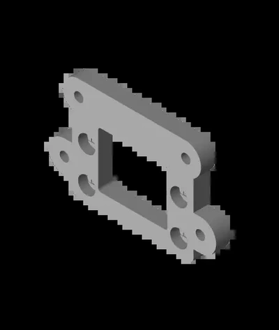 hmg73 anet a8 plastic gantry adapterstl - 3d by mediaman3d on thangs 3d print model - Mito3D