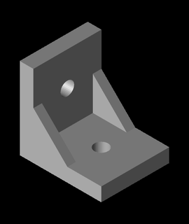 hole corner brace small v2stl 3d model thangs 3d print model - Mito3D