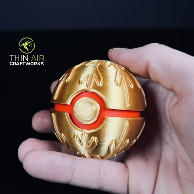 holiday ball holiday-themed cosplay pokeball & ornament - 3d by thinair3d on thangs 3d print model - Mito3D