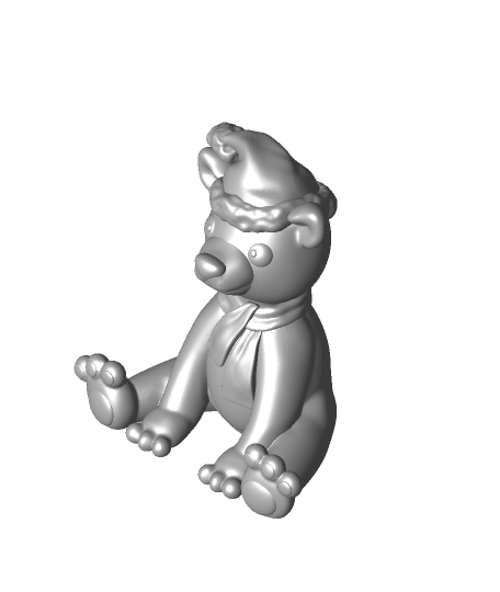 holiday bear 3D print model - Mito3D