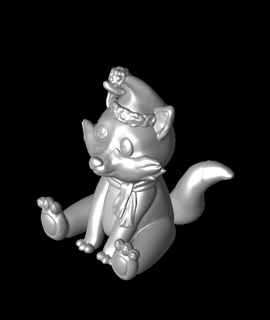 holiday fox 3d print model - Mito3D