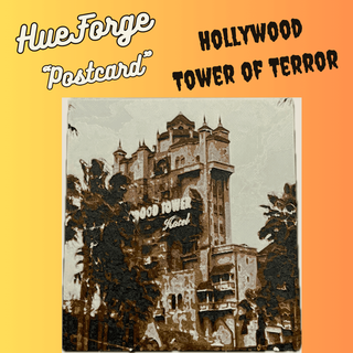 hollywood tour terreur forge chapeaux carte postale pezliz 3d print model - Mito3D