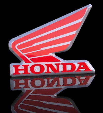 honda motorcycle emblem - 3d by asseenon on thangs 3d print model - Mito3D