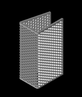 honeycomb napkin holder get0001 3d print model - Mito3D