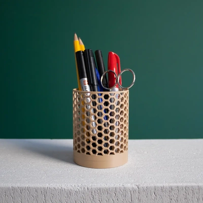 honeycomb pencil holder - 3d by slimprint on thangs 3d print model - Mito3D