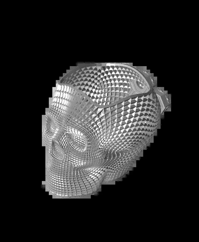 rayon miel crâne tasse stl 3d by 3d print model - Mito3D
