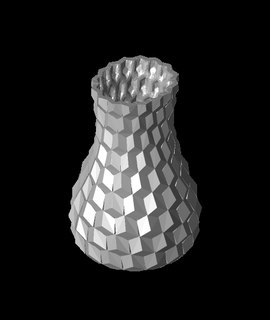honeycomb vase thicker sidewalls st 3d model thangs 3d print model - Mito3D