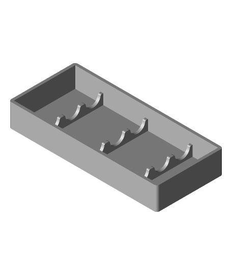 horizontal tester tube titulaire soutien boîte 3D print model - Mito3D