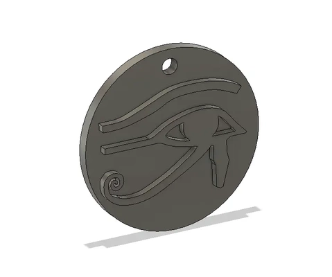 horus œil porte clés stl 3d by dax patel 3d print model - Mito3D