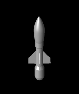 hot 1 missile v1 redpro0701 Devices 3d print model - Mito3D