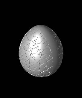 houndstooth egg container 3d print model - Mito3D