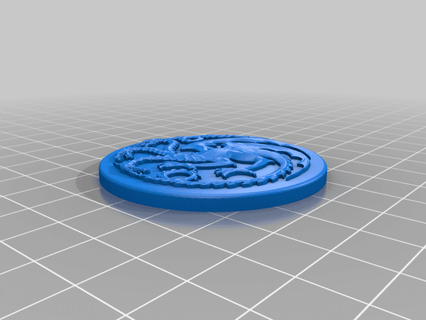 Casa targaryen moneta kcwarthog 3d print model - Mito3D