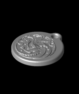 ev Targaryen anahtarlık fermuar Çek 3d print model - Mito3D