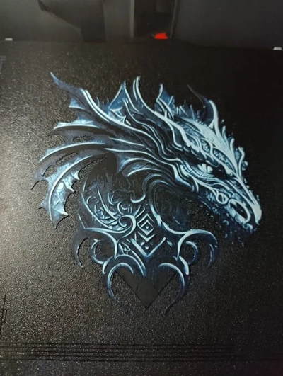 hueforge blue dragon 2 - 3d by snakegreen88 on thangs 3d print model - Mito3D