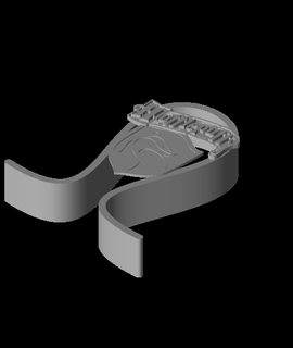 hufflepuff headphone stand moldywombat 3d print model - Mito3D