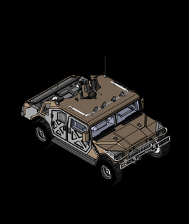 Hummer Jeep 3d Modell regnen danke 3d print model - Mito3D