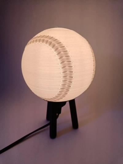 hybride pendaison bureau base ball lampe 3d by ri0m0 balle 3d print model - Mito3D