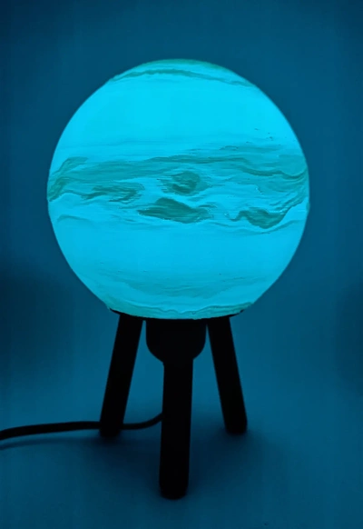 hybrid hängend schreibtisch neptun lampe 3d by ri0m0 on danke lithophan planet 3d print model - Mito3D