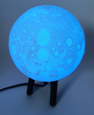 híbrido colgando escritorio plutón lámpara 3d by ri0m0 on gracias planeta litofano 3d print model - Mito3D