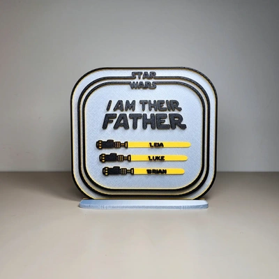 i am father ornament versions - 3d by printbunny on thangs star wars darth vader fathers day gift iamtheirfather peripheral 3d print model - Mito3D