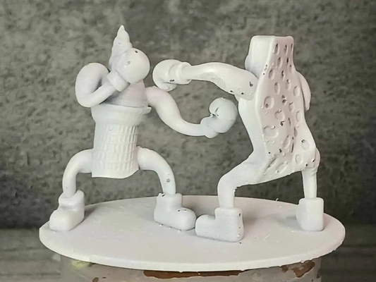 ice cream boxing sandwich vs cone - 3d by scenestruck art on thangs 3d print model - Mito3D