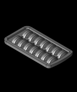 ice cube tray - surface v4step 3d model thangs 3d print model - Mito3D