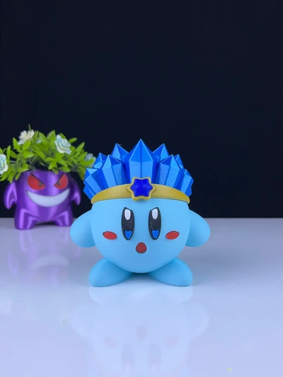 ice kirby - 3d by pressprint on thangs 3d print model - Mito3D
