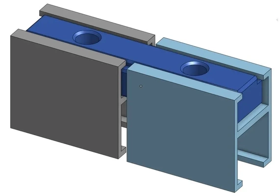 ikea vidga rail connecteur 3d by azéga 3d print model - Mito3D