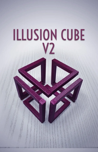 espejismo cubo v2 3d by jaatinen3d on gracias infinito decoración 3d print model - Mito3D